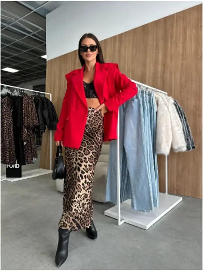 Jupe longue taille haute pour femmes