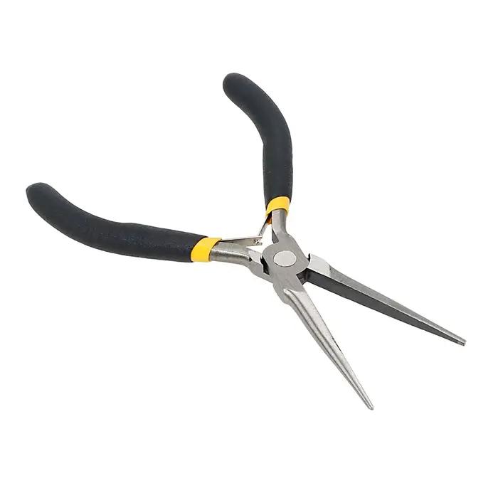 Pince à bec long 45 # Outils à main en acier, outils de réparation d'électricien, dénudage, coupe, serrage, coupe-fil multifonction