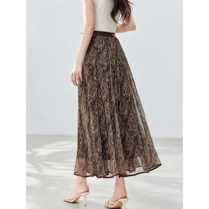 Jupe longue évasée VIMLY pour femme