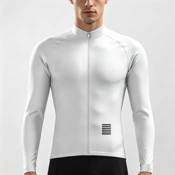 Maillot de cyclisme à manches longues pour homme, vêtements de vélo de route été-printemps, style équipe pro Canada, maillot long pour homme