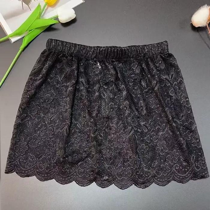 Jupe superposée en dentelle florale exquise