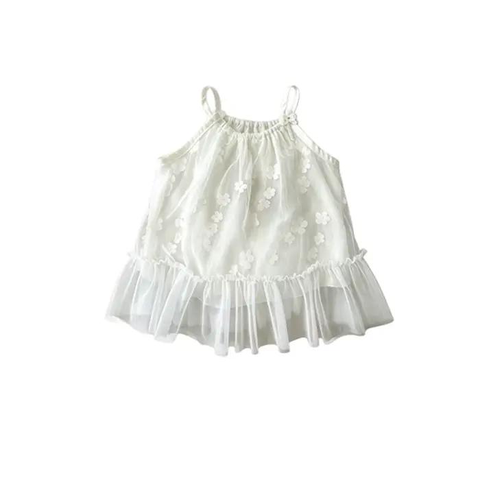 Jupe d'été en maille à bretelles pour filles