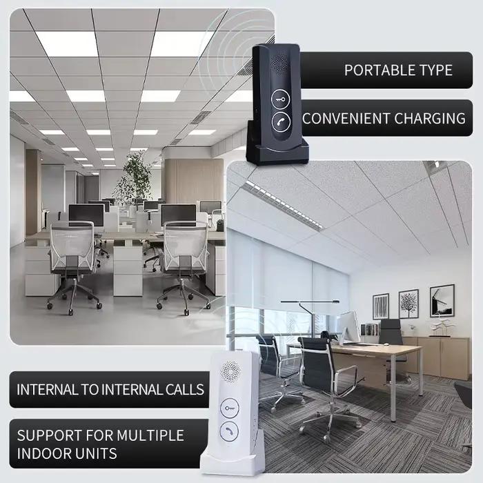Sonnette extérieure longue Distance 800M, interphone sans fil, déverrouillage, interphone bidirectionnel 433MHz pour appartements multifamilials