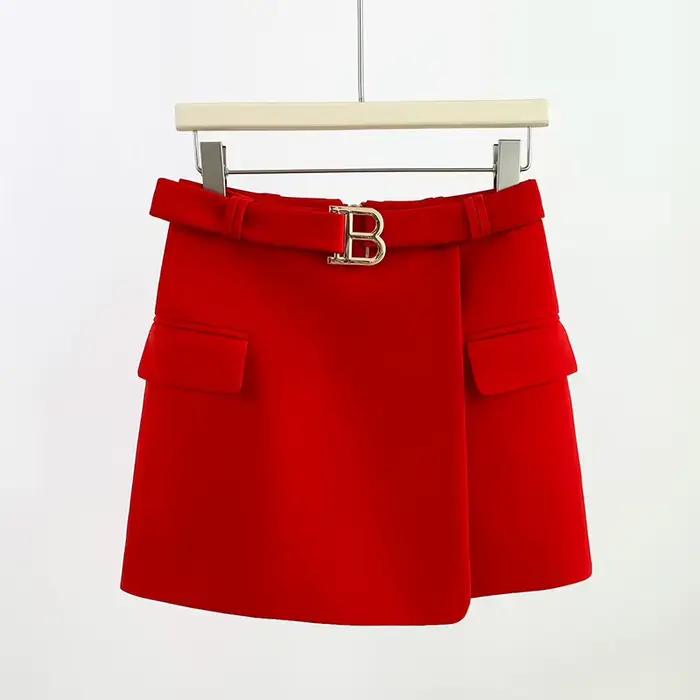 Saia-Jupe taille haute pour femmes