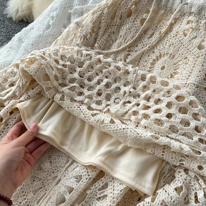Jupe longue en coton fleuri pour femme