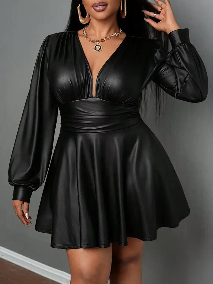 Jupe en cuir grande taille pour femmes
