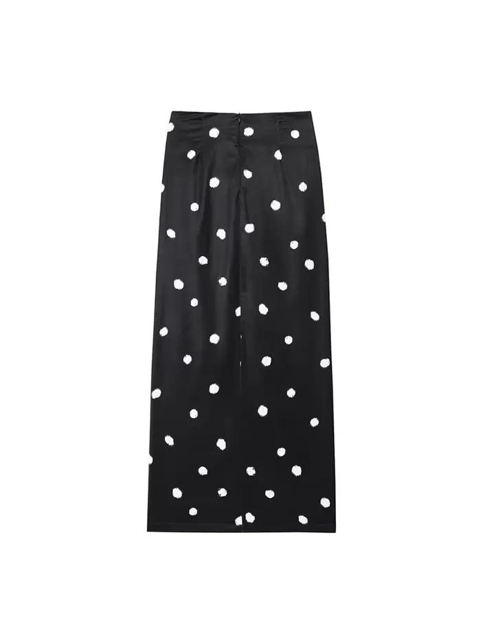 TFAFXY 2025 jupe à pois femmes Wrap froncé