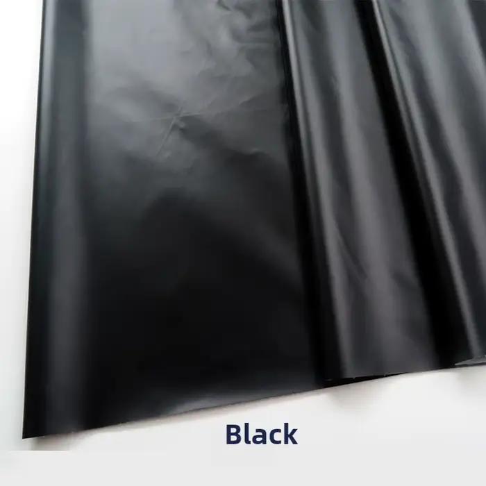 Tissu doudoune noir imperméable au mètre pour vêtements rembourrés de coton, sac de couchage, bricolage, couture, tissu brillant, doux et fin