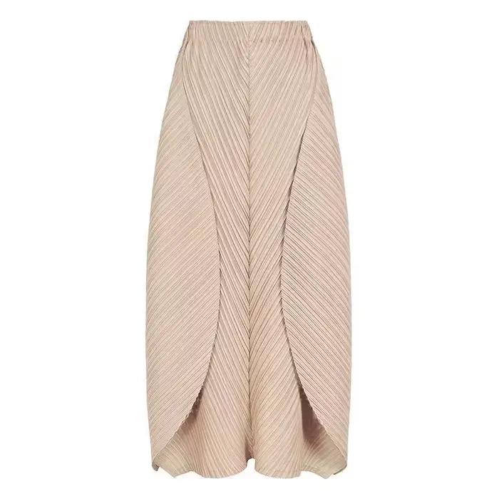 Jupes pour femmes femme vêtements nouvelle belle Lssey Miyake couleur unie 2025 printemps et été