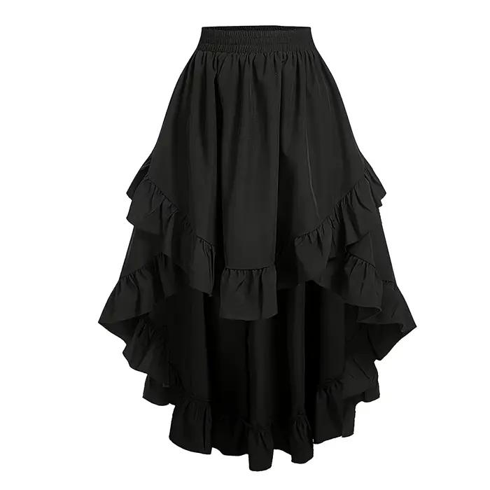 Jupe rétro taille haute avec un design devant court et dos long