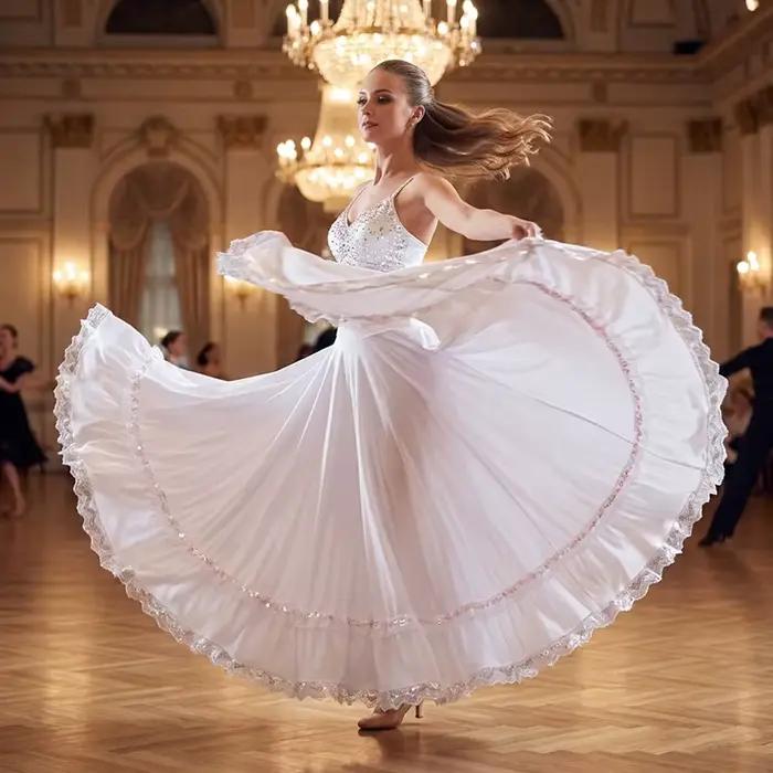 Jupe de danse flamenco espagnole pour femme