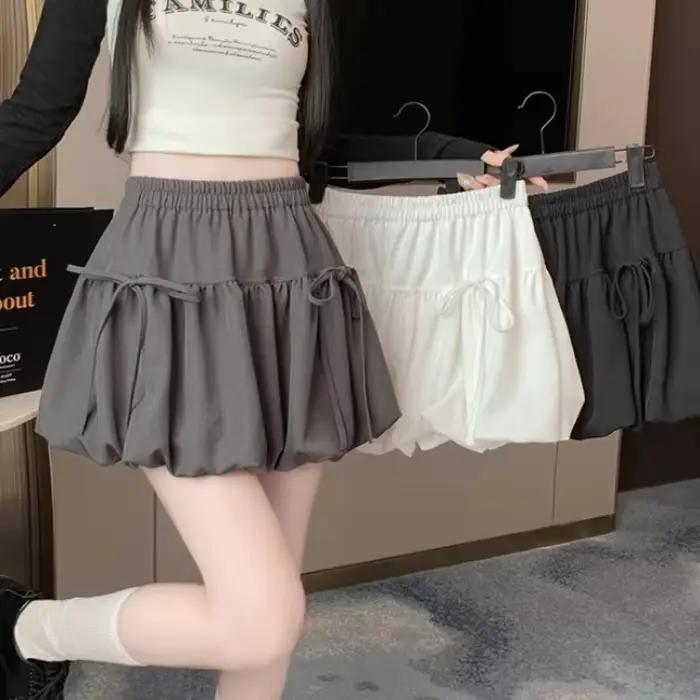 Zjaiss 2026 – Nouvelle jupe mini plissée style ballet avec nœud