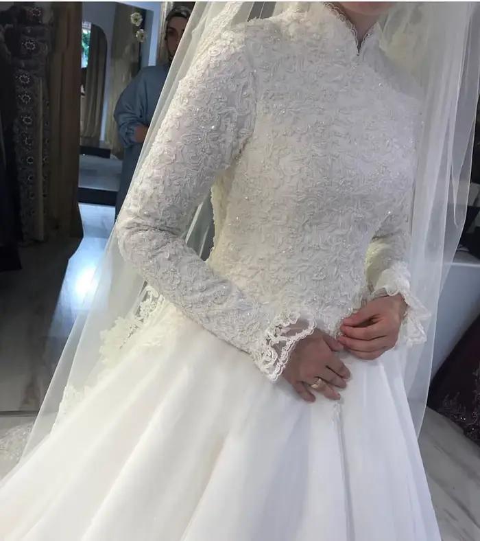 Robes de mariée musulmanes arabes blanches
