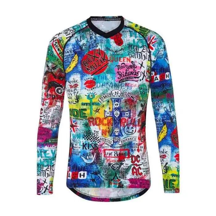 Chemise de cyclisme à manches longues pour hommes, maillot de Motocross, tout-terrain, vtt, Enduro, descente, vêtements de sport pour course sur route et déplacement