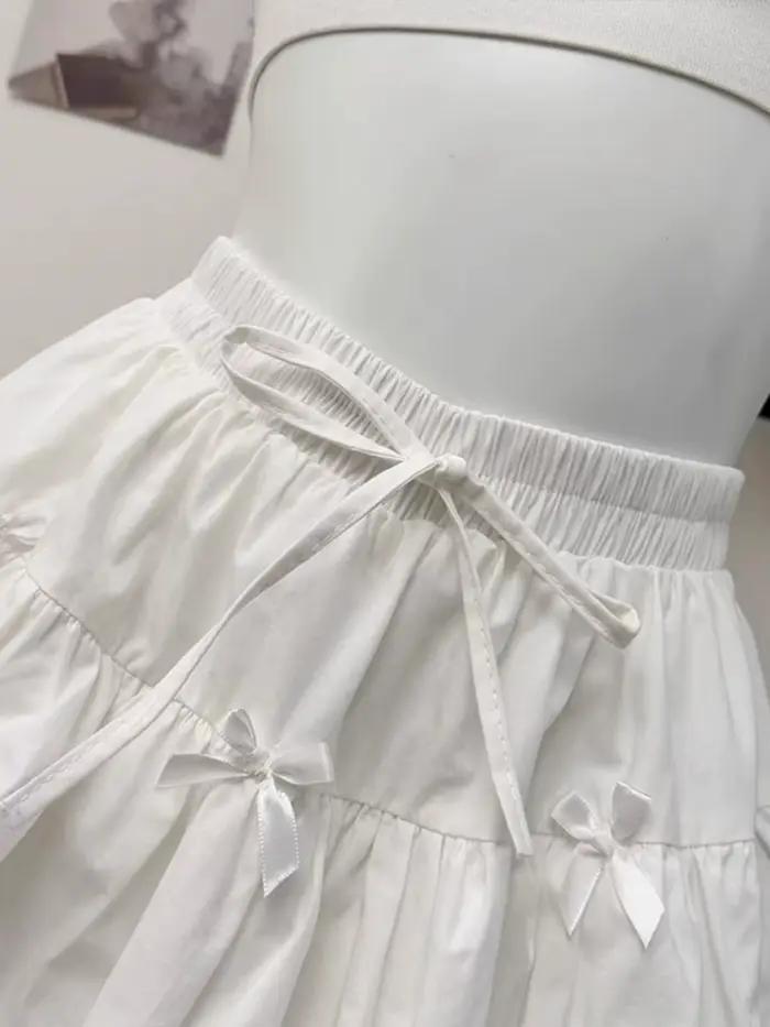 Grande taille gros mm pur blanc gâteau jupe dentelle mignon ballet style niche