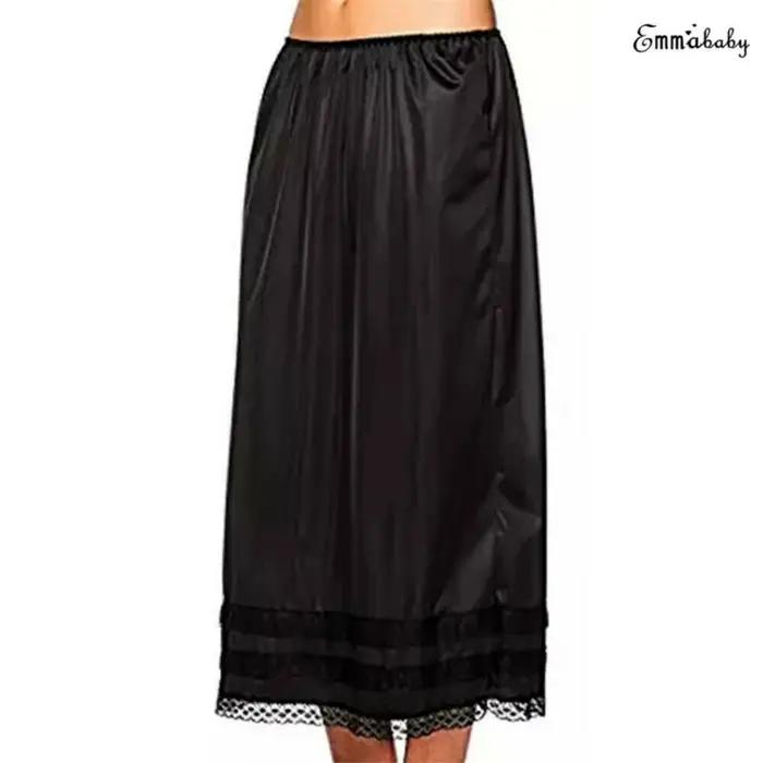 Sous-jupe en dentelle et polyester hirigin pour femmes élégance et confort sous robe longue sécurité occassions spéciales