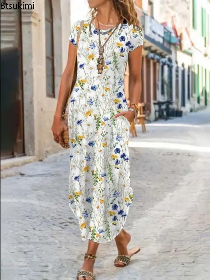 Robe longue style Boho pour femmes