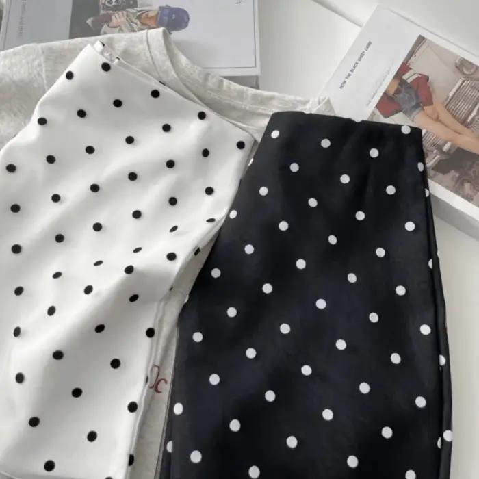 Jupe Vintage à pois pour femmes