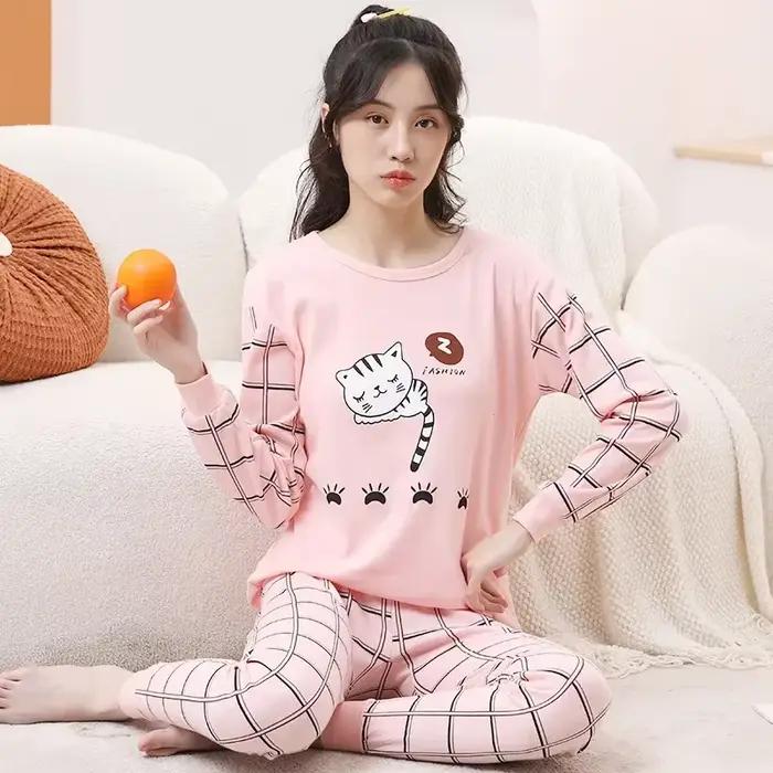 Pyjamas pour adolescents manches longues 100% coton Pyjamas grands enfants vêtements ensembles enfants vêtements de nuit pour garçons Pyjamas pour filles 10 12 14 16 ans