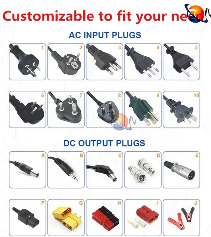 Batterie Lifepo4 48V, 20Ah, 30Ah, avec BMS, longue durée de vie, pour tricycle électrique 2000W, avec chargeur