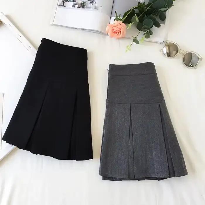 Mini jupe plissée taille haute pour femme