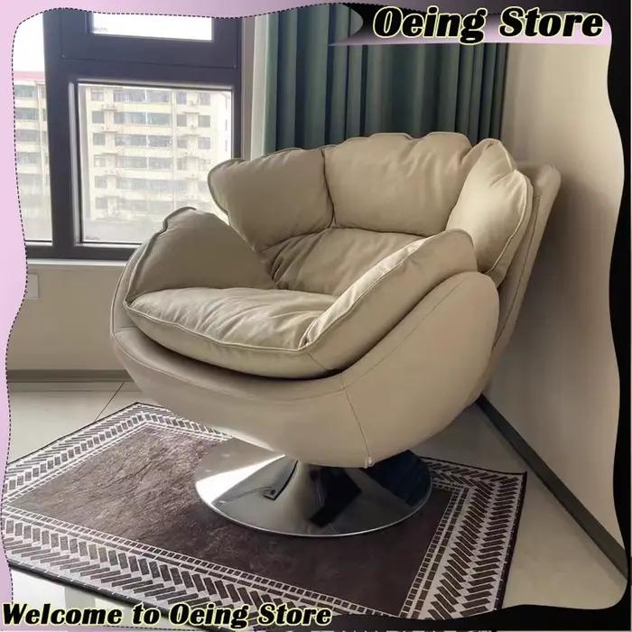 Balcon chambre chaises salon moderne coussin canapé chaises inclinables Design pivotant Design Muebles De La Sala accessoires pour la maison