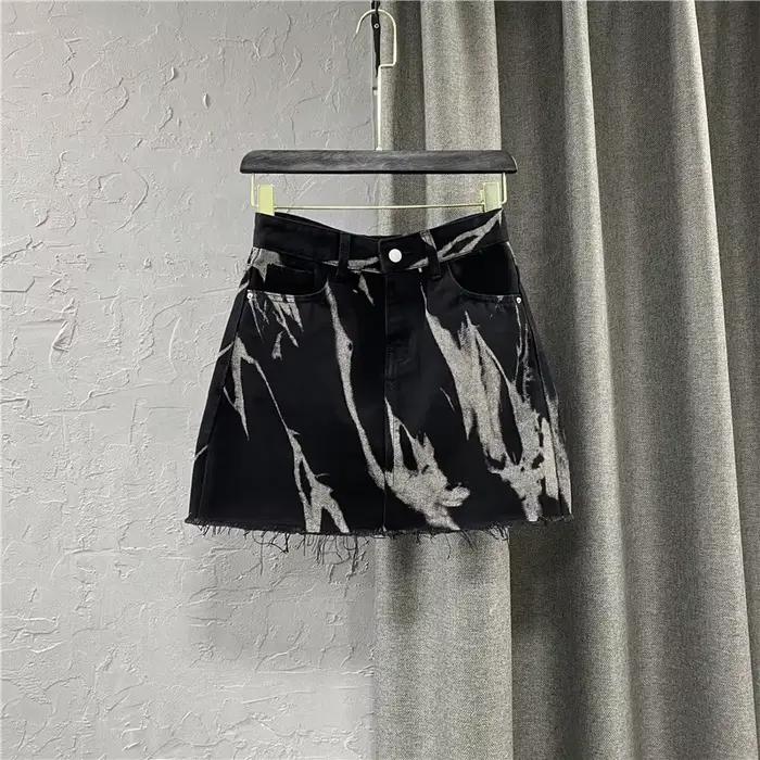 Jupes en jean pour femmes coréennes