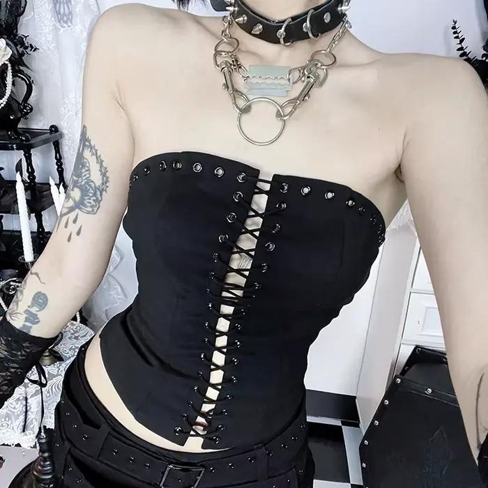 Jupe vintage style punk streetwear pour femme
