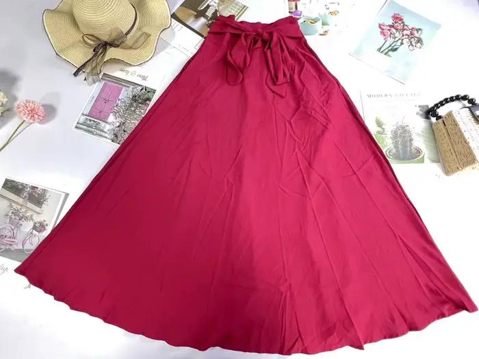 Demi-jupe plissée taille haute pour femme