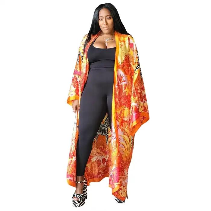 Mode japonais Kimono traditionnel femmes Long Cardigan Blouse chemise Kimono femme robe robes africaines pour les femmes
