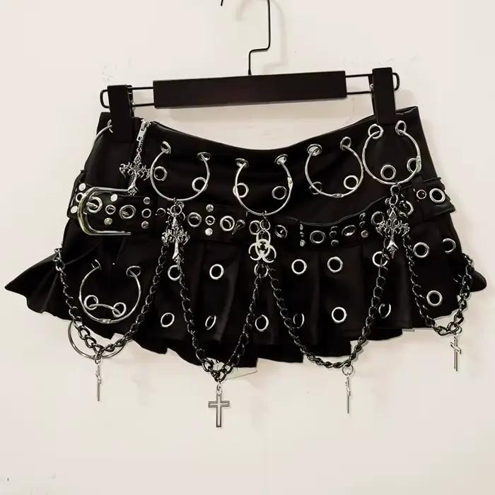 Jupes courtes gothiques vintage, vêtements Harajuku, mode Y2K, RiSALE