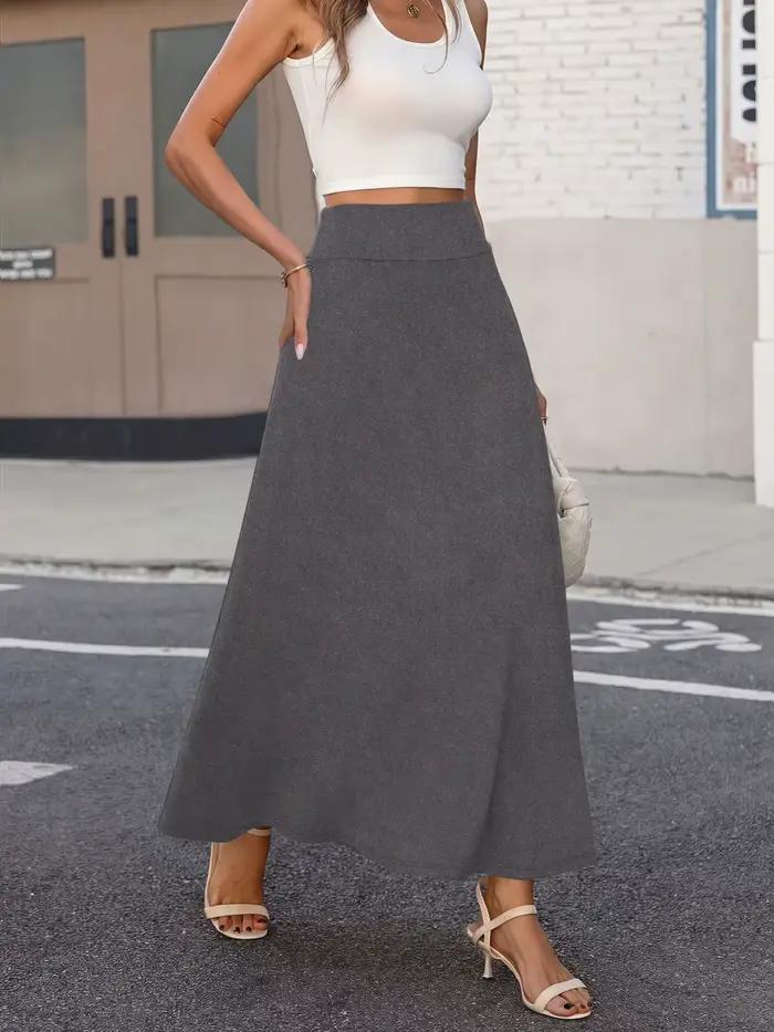 Jupe longue tendance discrète