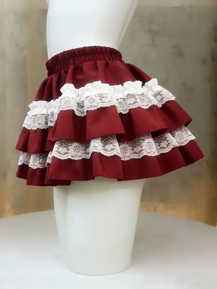 Jupe de style japonais Kawaii pour femme