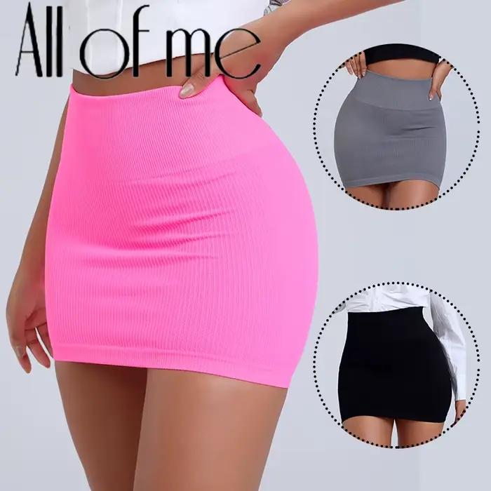 Mini jupe élastique taille haute pour femmes d'affaires