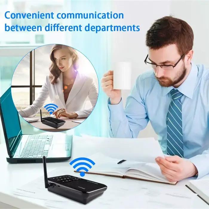 Système d'interphone sans fil longue portée Wuloo 1 Mile pour la maison, les bureaux et les entreprises, communication de pièce à pièce