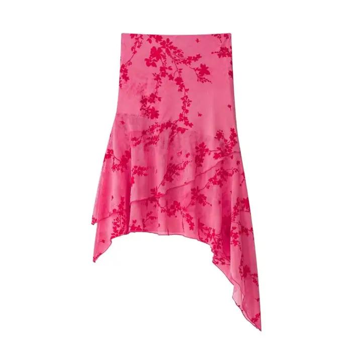 Ensemble jupe mi-longue pour femme