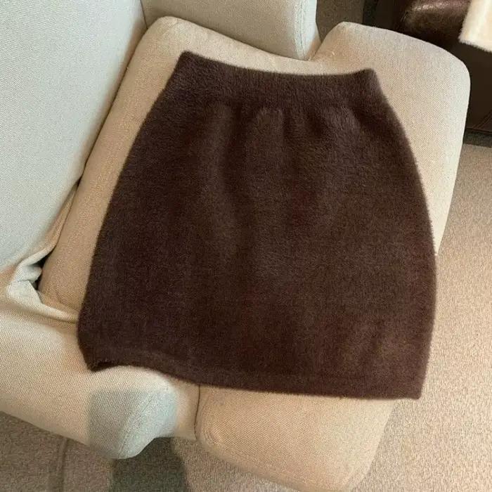 Jupe courte taille haute pour femme