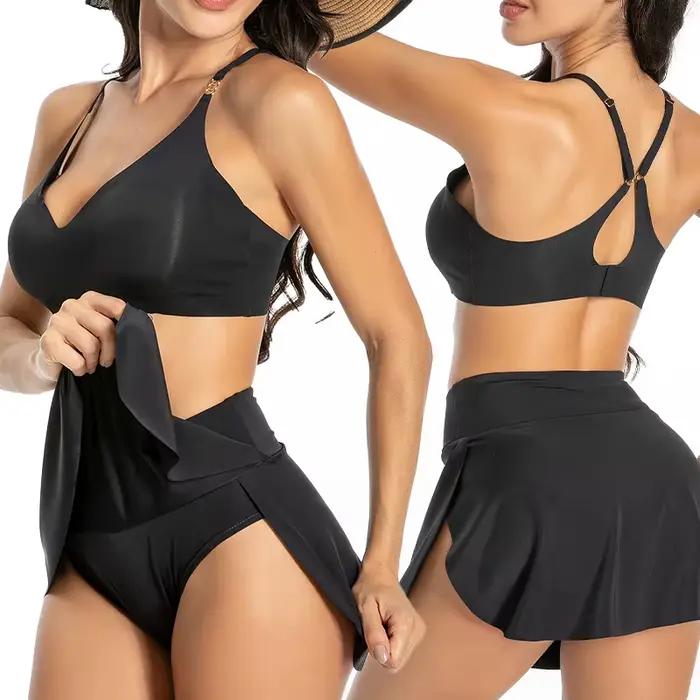 Jupe de natation taille haute pour femme
