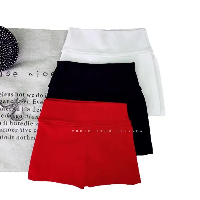 Nouvelle Collection Printemps-Été : Jupe Courte Fendue Taille Haute Coupe Trapèze pour Filles, Style Sport Décontracté Tendance