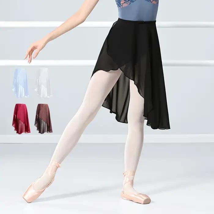 Jupe de ballet en mousseline noire pour femme