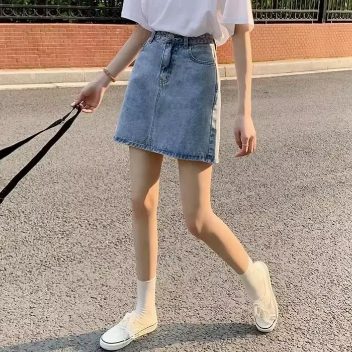 Été Denim jupe courte pour femmes haute Wiast Sexy sac serré jupes de hanche dame coupe ajustée Y2K femme