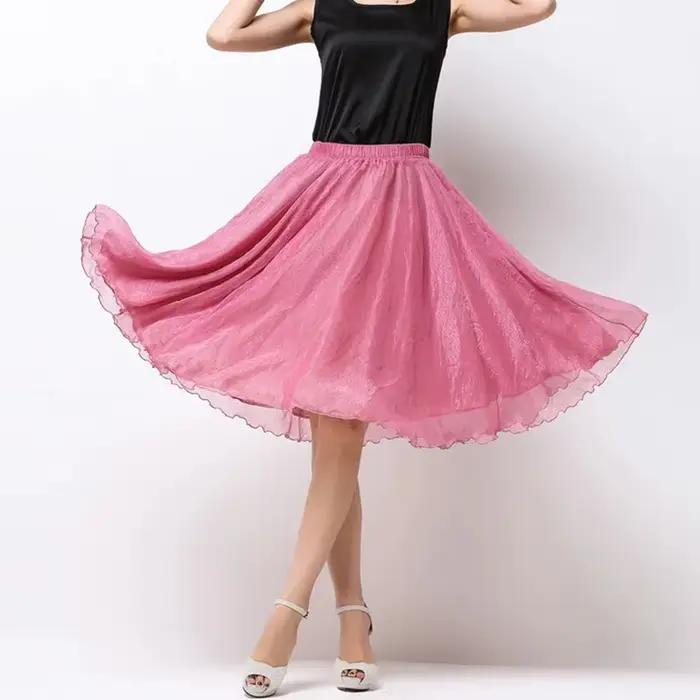 Jupes Tutu d'été en soie pour femmes