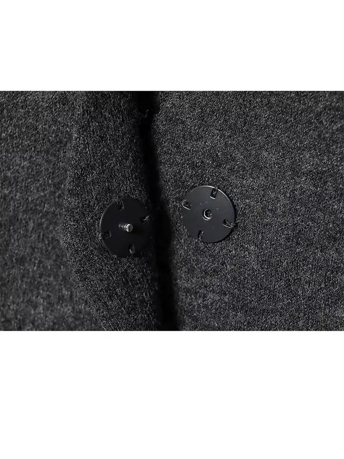 Ensemble jupe et cardigan court en maille pour femme HH