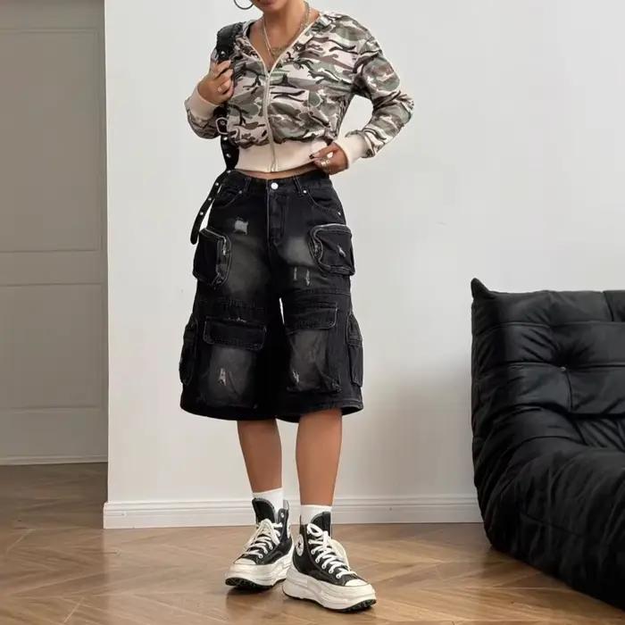 Jupe en cuir PU pour femmes