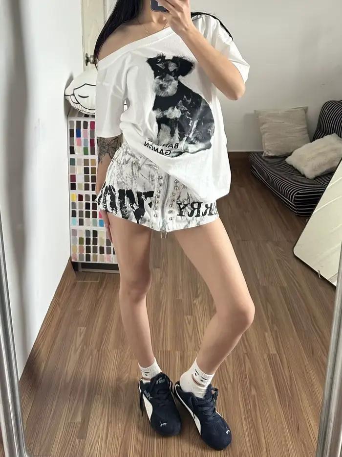 Mini-jupe Y2K pour femme