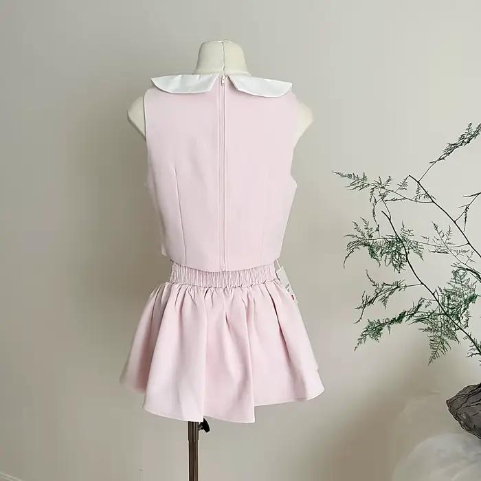 Ensemble jupe deux pièces d'été pour femme