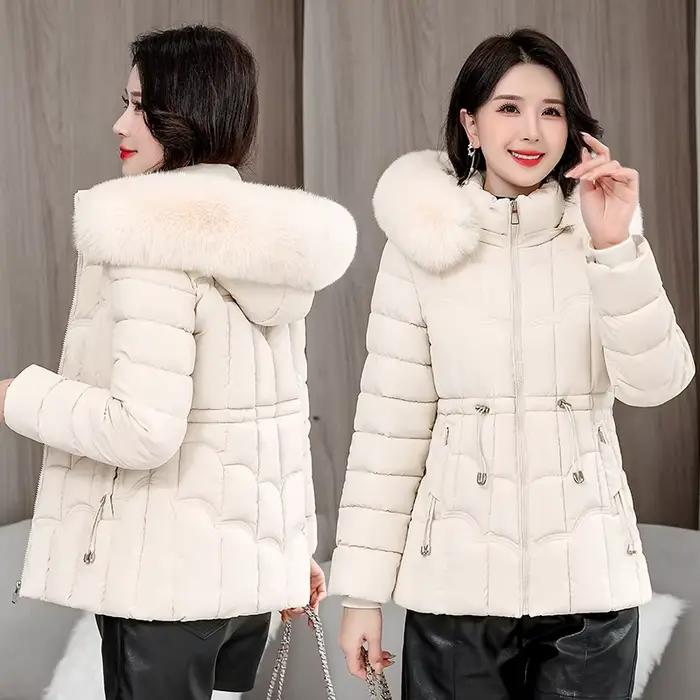 Hiver 2025 nouvelle doudoune femmes Parkas mode haute qualité chaud coton rembourré manteau dames court pardessus à capuche hauts