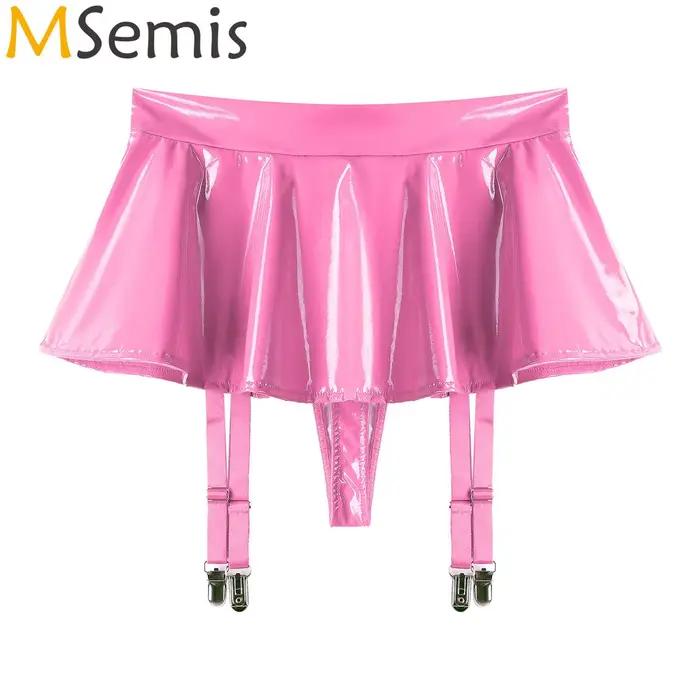 Mini jupe sexy à volants pour femmes