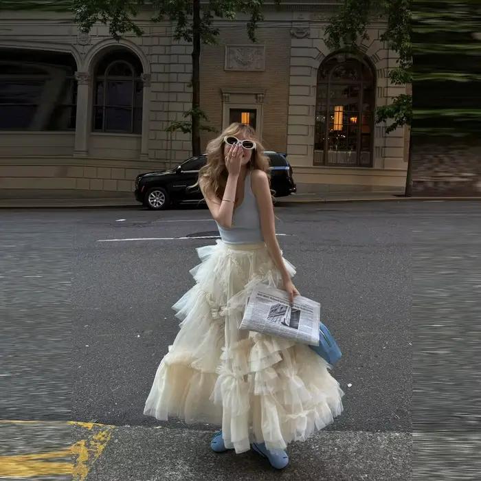Jupe en tulle à plusieurs couches