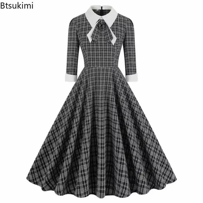 Robe de Style britannique rétro pour femmes